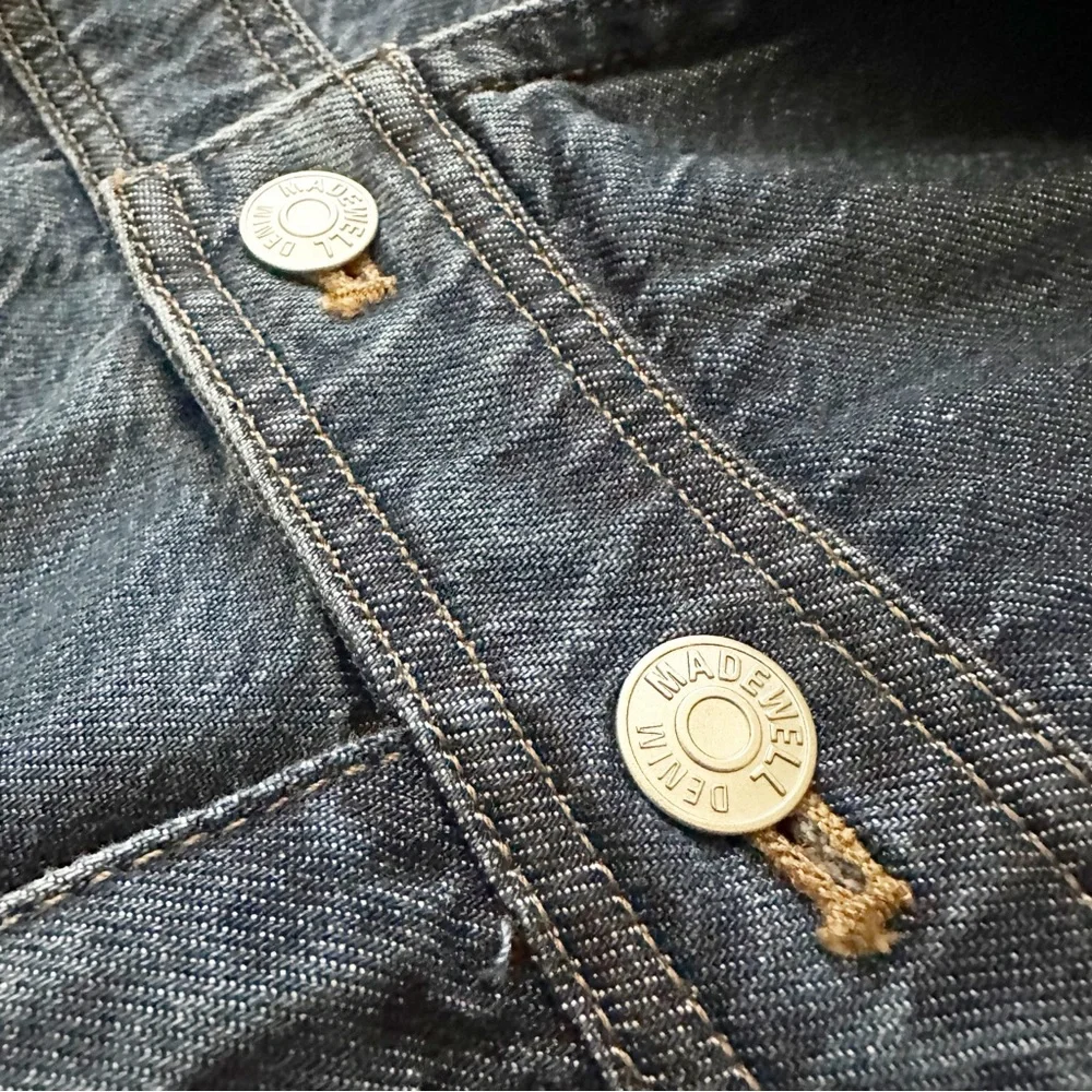 Madewell Denim Tailored Jumpsuit in Norvell Wash Size 6 - Picture 9 of 13
